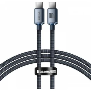 2mt LED Işıklı Örgülü 100W Type-C To Type-C Hızlı Şarj Kablosu Samsung Huawei Şarj