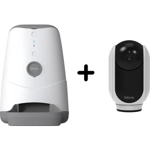Evcil Hayvan Seti 2 - Feed Me Akıllı Otomatik Pet Mama Kabı ve Irıs 360 Akıllı Kamera