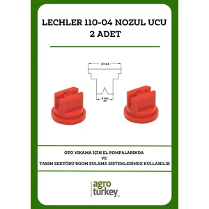 Agro Turkey Lechler 110-04 Meme Yüksek Etki Alanlı Meme / Lu-C ( Nozul Ucu ) - 2 Adet