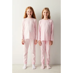 Kız Çocuk Flowerland Ck Uzun Kollu 2'li Pijama Takımı