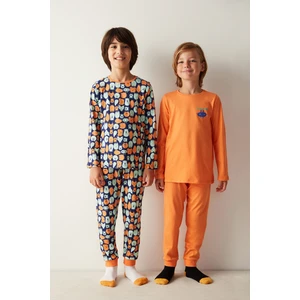 Erkek Çocuk Hug Monster Ck Uzun Kollu 2'li Pijama Takımı