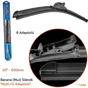R.B.W. 91120 Multi-Fit 8 Adaptörlü 20 Inç / 500 mm Muz Fiyatı