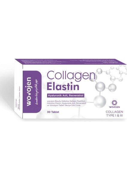 Collagen Beauty 30 Tablet Hidrolize Peptitleri, Hidrolize , Hyaluronik Asit, Resveratrol ve Glutatyon Takviye Edici Gıda