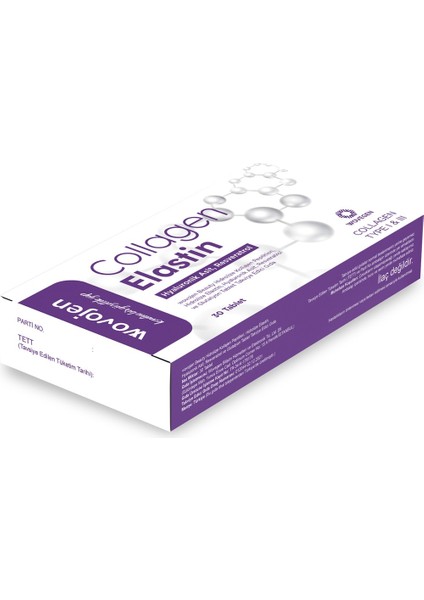 Collagen Beauty 30 Tablet Hidrolize Peptitleri, Hidrolize , Hyaluronik Asit, Resveratrol ve Glutatyon Takviye Edici Gıda