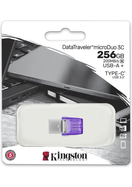 KINGSTON 256GB DTDuo 3C DTDUO3CG3/256GB USB Bellek