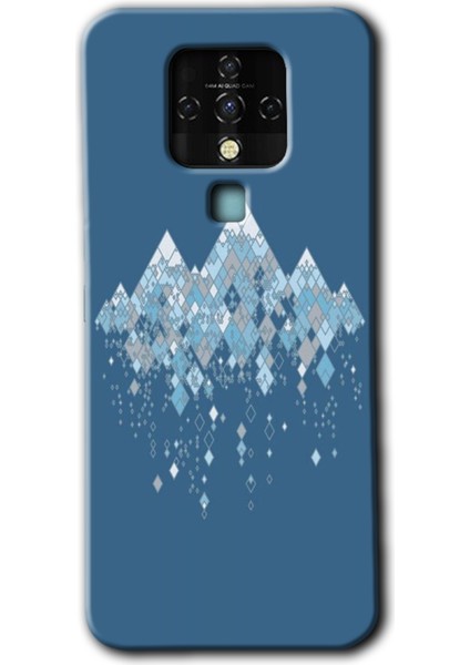 Tecno Camon 16 Kılıf Hd Desen Baskılı Arka Kapak + Kırılmaz Cam - Iceberg