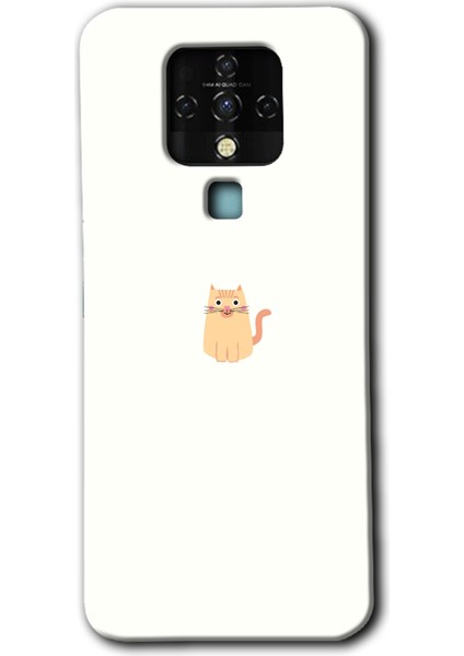 Tecno Camon 16 Kılıf Hd Desen Baskılı Arka Kapak - Cat Minimalism