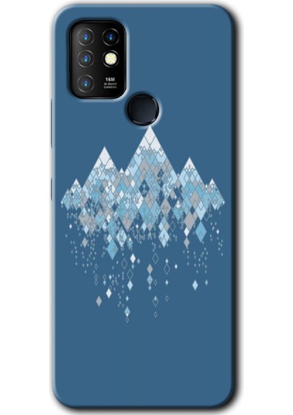 Infinix Hot 10 Kılıf Hd Desen Baskılı Arka Kapak + Kırılmaz Cam - Iceberg