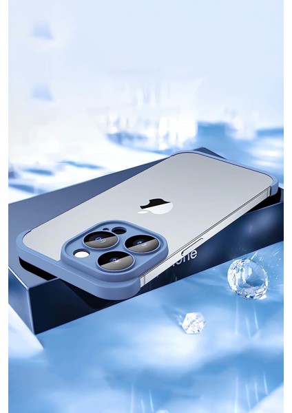 Iphone 14 Pro Uyumlu Kamera Lens Koruyucu ve Çerçeve Koruyucu Kılıf