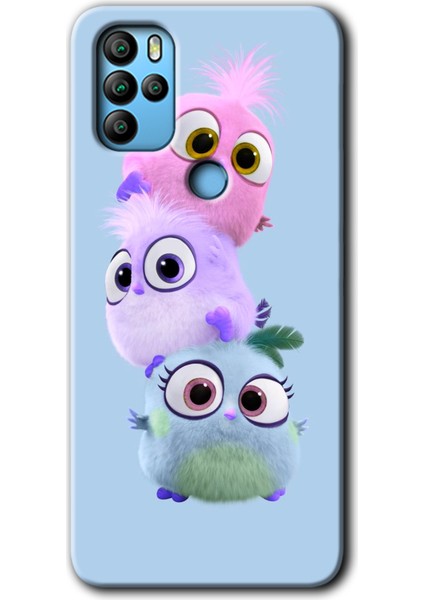 Omix X500 Kılıf Hd Desen Baskılı Arka Kapak + Kırılmaz Cam - Puffy