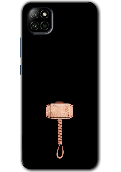 Casper Via E30 Kılıf Hd Desen Baskılı Arka Kapak + Kırılmaz Cam - Thor Çekiç