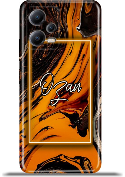 Xiaomi Redmi Note 12 5g Kılıf Silikon Esnek Kamera Koruma Kişiye Özel Isim - Afrika Sarı