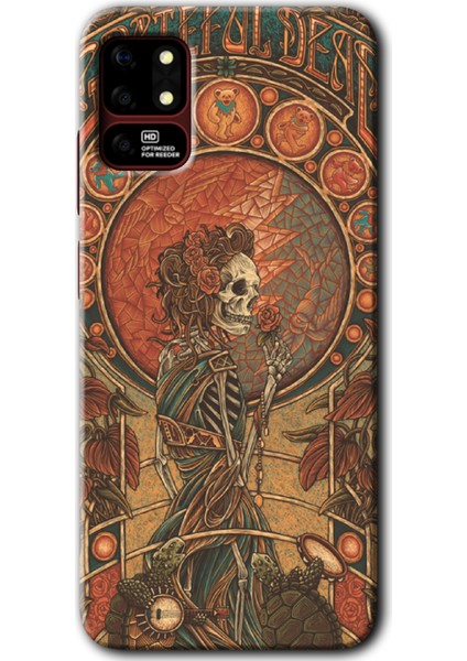 Reeder S19 Max Kılıf Hd Desen Baskılı Arka Kapak - Iskelett Aşk