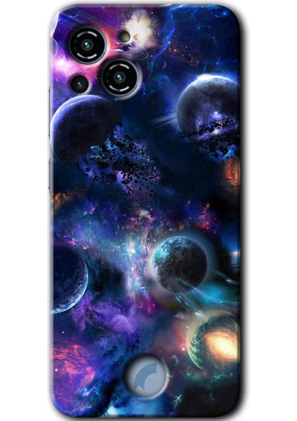 Reeder S23 Pro Max Kılıf Hd Desen Baskılı Arka Kapak - Gezegen Karışımı