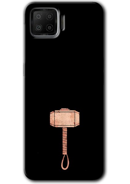 Oppo A73 Kılıf Hd Desen Baskılı Arka Kapak + Kırılmaz Cam - Thor Çekiç