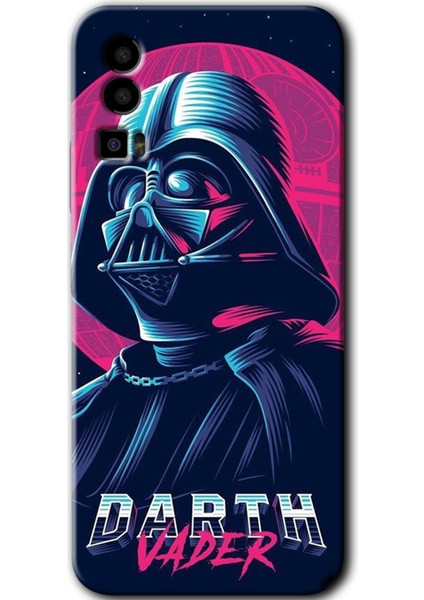General Mobile 23 Kılıf Hd Desen Baskılı Arka Kapak + Kırılmaz Cam - Darth Vader