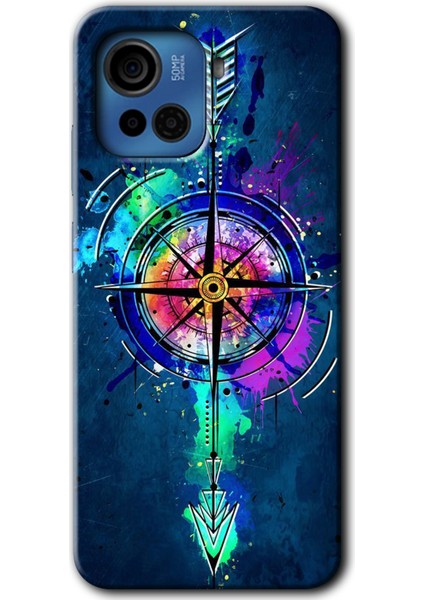 Casper Via F30 Plus Kılıf Hd Desen Baskılı Arka Kapak - Gizemli Pusula