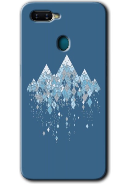 Oppo A5S Kılıf Hd Desen Baskılı Arka Kapak + Kırılmaz Cam - Iceberg