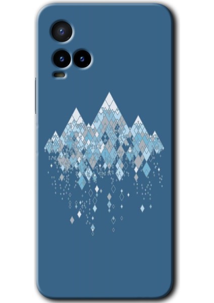 Vivo Y21S Kılıf Hd Desen Baskılı Arka Kapak + Kırılmaz Cam - Iceberg