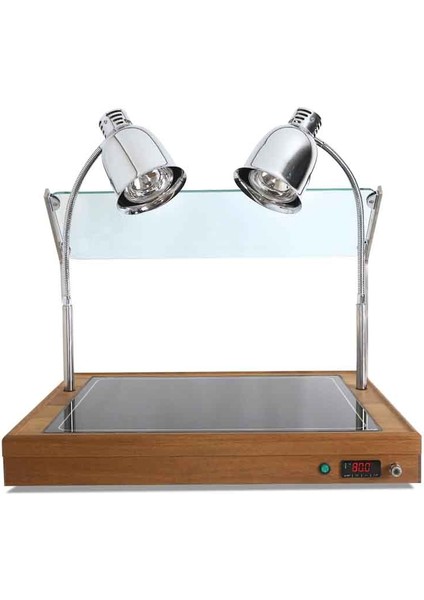 EMP.AD.8060 Sıcak Teşhir Ünitesi Ahşap Gövdeli Gn 2x1/1 Kapasiteli