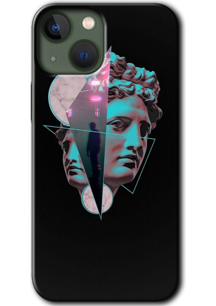 Apple iPhone 13 Kılıf Hd Desen Baskılı Arka Kapak - Heykel