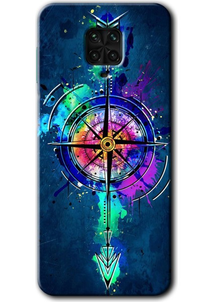 Redmi Note 9 Pro Kılıf Hd Desen Baskılı Arka Kapak - Gizemli Pusula