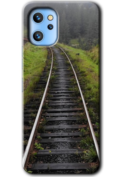 Reeder S19 Max Pro Kılıf Hd Desen Baskılı Arka Kapak - Tren Yolu