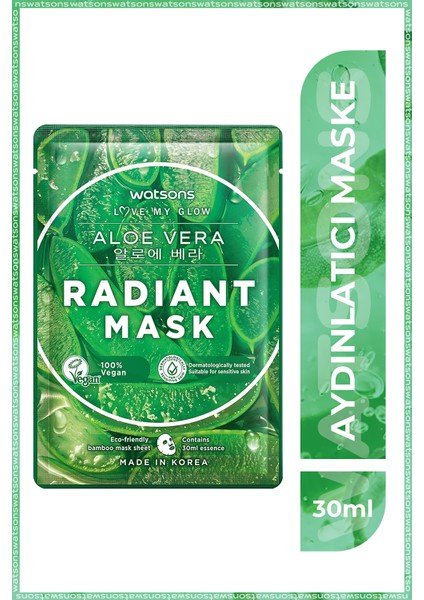 Fruity Maske Aloe Vera Radiant Maske * 3 Adet