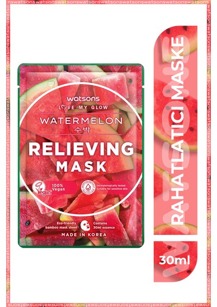 Fruity Maske Watermelon Relieving Maske * 3 Adet