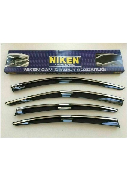 Niken Hyundai Accent Blue 2012- Kromlu Cam Rüzgarlığı 4lü