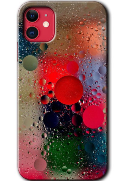 Apple iPhone 11 Kılıf Hd Desen Baskılı Arka Kapak - Wet Bubbles