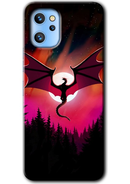 Reeder S19 Max Pro Kılıf Hd Desen Baskılı Arka Kapak - Dragon Night