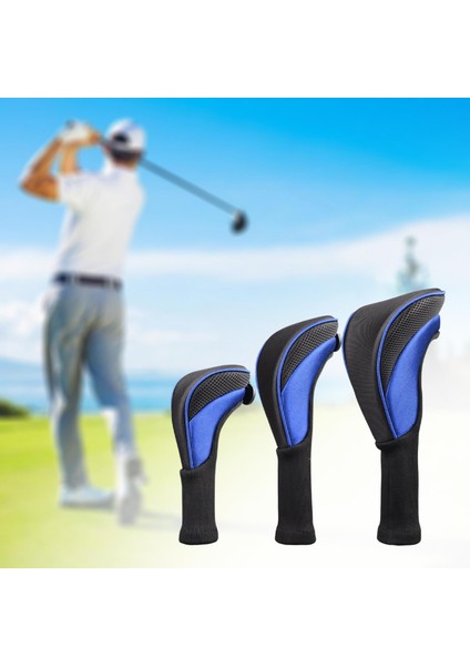 Golf Kulübü Baş Örtüsü 1 3 5 7 x Fairway Woods Boyunlu Örgü Mavi (Yurt Dışından) indirimleri