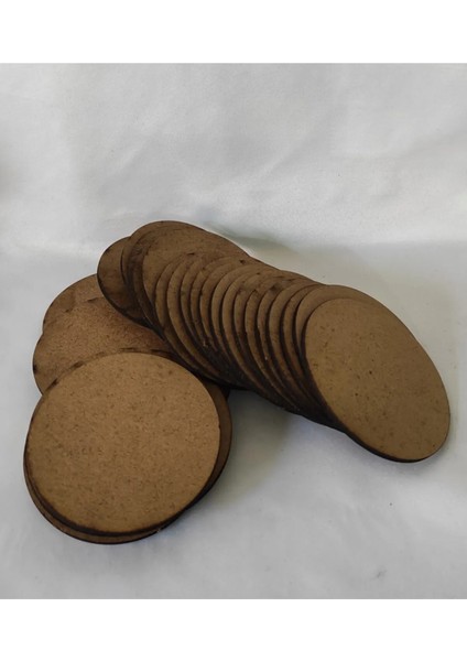 50 Adet 12 cm (2.5.mm)Mdf Yuvarlak Magnet Tahtası Naturel Ahşap fiyatları