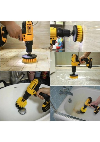 Matkap Ucuna Takılan Fırça Matkap Uyumlu Halı Koltuk Yıkama Fırçası Araç Koltuk Teker Yıkama Temizleme