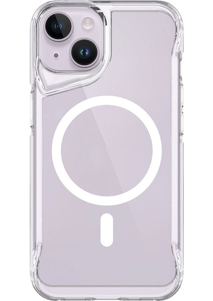 Apple iPhone 14 Plus Kılıf Darbe Emici Wireless Kablosuz Şarj Destekli 2.0mm T-Max Magsafe Arka Kapak