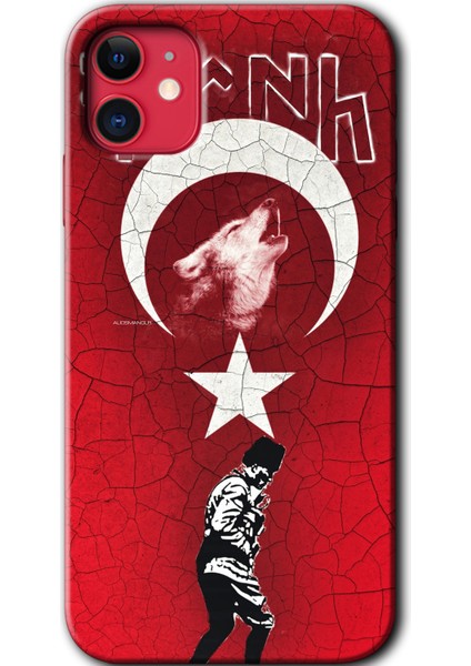 Apple iPhone 11 Kılıf Hd Desen Baskılı Arka Kapak - Bozkurt Atam