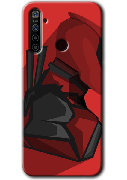 Realme 5i Kılıf Hd Desen Baskılı Arka Kapak - Deadpool