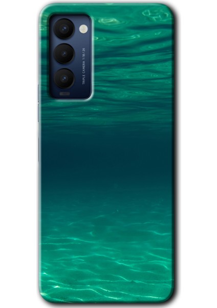 Tecno Camon 18T Kılıf Hd Desen Baskılı Arka Kapak - Derin Deniz