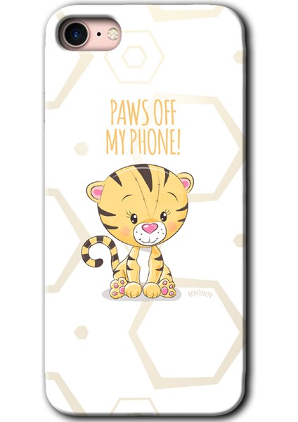 Apple iPhone 7 Kılıf Hd Desen Baskılı Arka Kapak - Sevimli Kedi 1