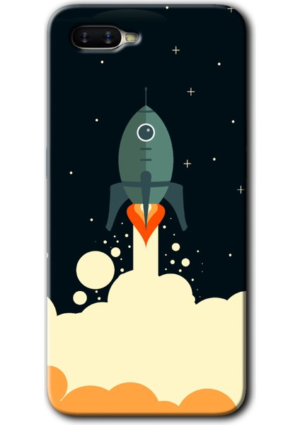 Oppo Rx 17 Neo Kılıf Hd Desen Baskılı Arka Kapak - Space Smoke
