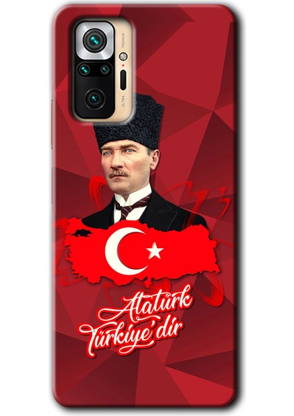 Redmi Note 10 Pro Kılıf Hd Desen Baskılı Arka Kapak - Atatürkiye
