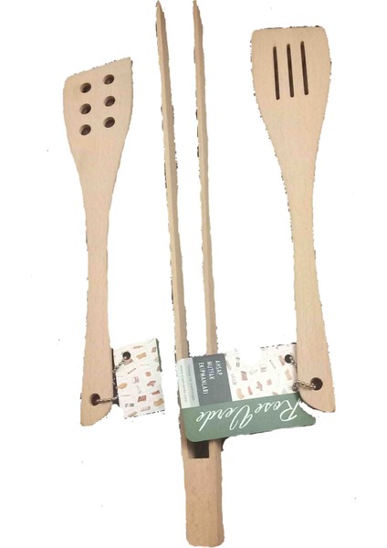 Iki Spatula ve 1 Adet Maşa Seti