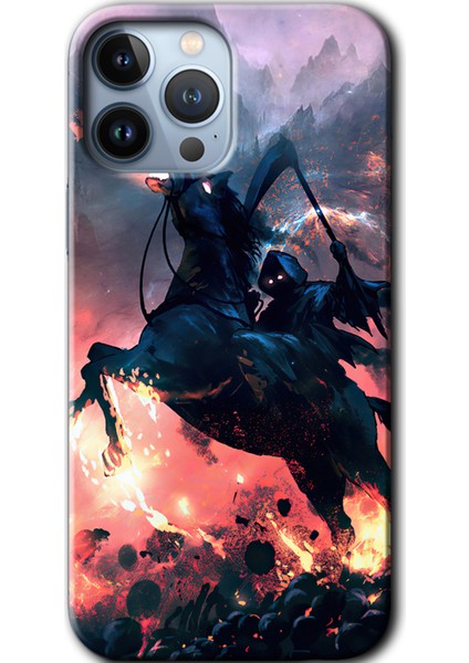 Apple iPhone 13 Pro Max Kılıf Hd Desen Baskılı Arka Kapak - Bloodhorne