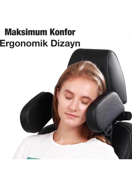 Ergonomik Katlanabilir Araç Boyunluk Araç Yastığı Araç Kafalık Araç Uyku Yastığı Araba Seyahat Yastığı