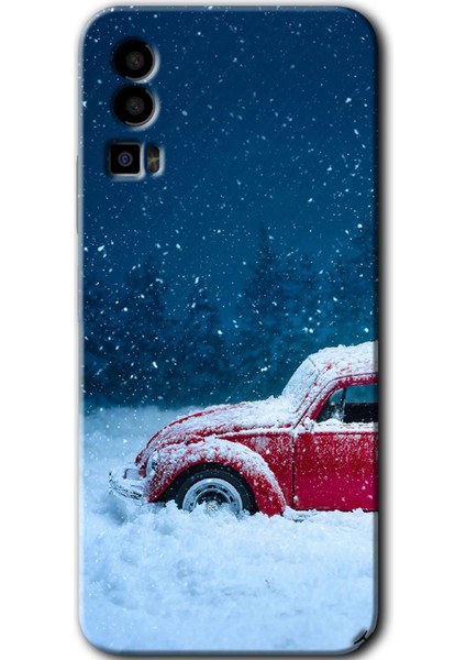 General Mobile 23/gm 23 Kılıf Hd Desen Baskılı Arka Kapak - Karlı Vosvos