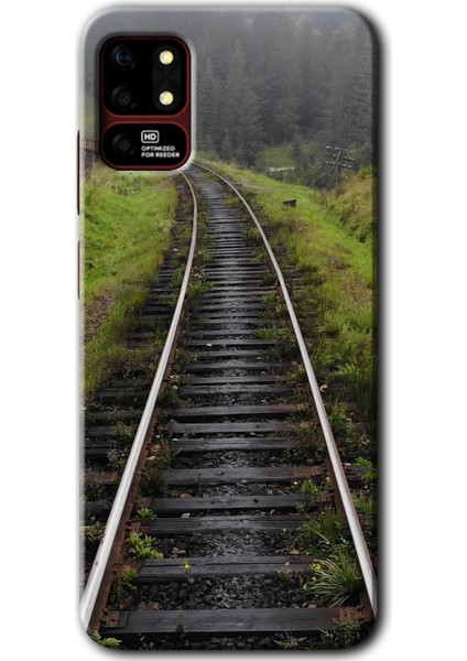 Reeder S19 Max Kılıf Hd Desen Baskılı Arka Kapak - Tren Yolu