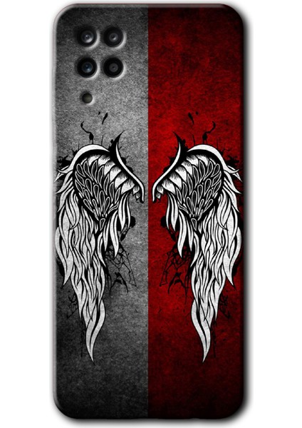 Galaxy A12 Kılıf Hd Desen Baskılı Arka Kapak - Lucifer