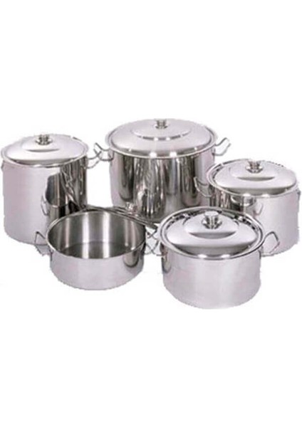 Derin Silindirik TENCERE-KAPAKLI-30X28 Cm-20 Lt