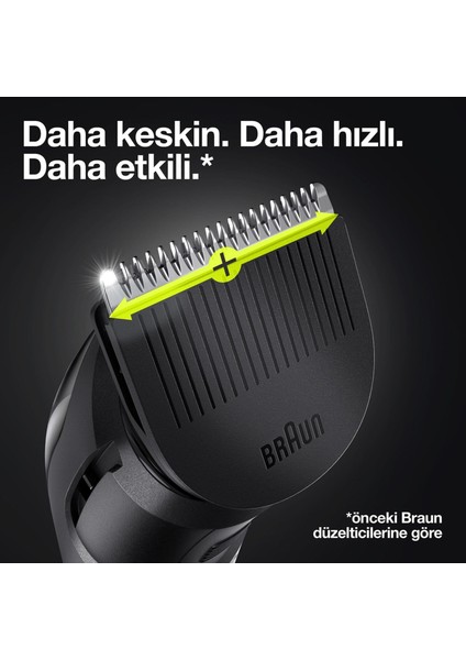 Bt 3342 Ayarlanabilir Taraklı Saç & Sakal Şekillendirici + Gillette Hediye